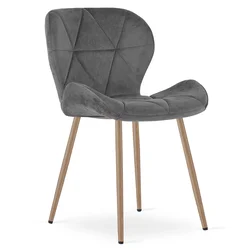 Jedilni stol MANGO VELVET, temno siv