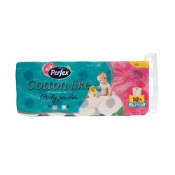 PERFEX Toalet papir Cotton like Bebi puder troslojni 10/1