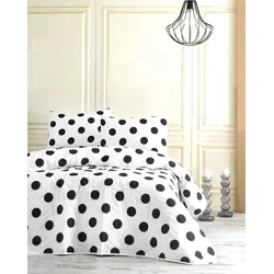 Lessentiel Maison Komplet posteljine Point, 200x220 cm, Beli