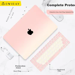 DiYiGongFang Zaštitna maska za Apple MacBook Pro 13/13.3 M1/M2 sa zaštitnom TPU folijom za tastaturu, Roze