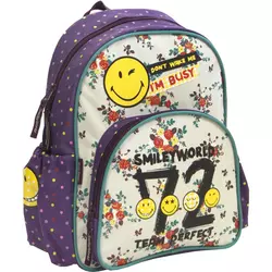 Smiley nahrbtnik Kids Smiley, bel/vijola
