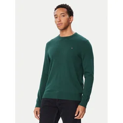 Tommy Hilfiger Pulover Essential Ssnl MW0MW39999 Zelena Regular Fit