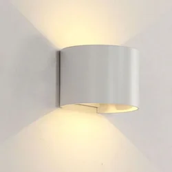 LED zidna lampa okrugla Elmark 969 2 x 5 W 4000K IP 54 - Bela