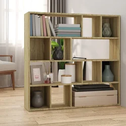 Greatstore Knjižna omara/pregrada sonoma hrast 105x24x102 cm