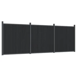 Vidaxl Ograjni panel siv 526x186 WPC