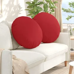 Jastučići za sjedenje 2 pcs Crvena O80 x 29 cm tkanina