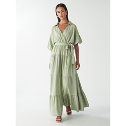 Willa Obleka Sole pastelno zelena