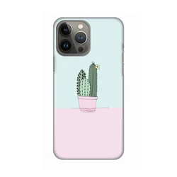 Silikonska maska za iPhone 13 Pro Max 6.7 Cactus Print roze