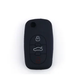 CAR 888 ACCESSORIES Silikonska navlaka za ključeve Audi crna