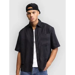 Redefined Rebel RRDrake Oversized Fit Shirt black