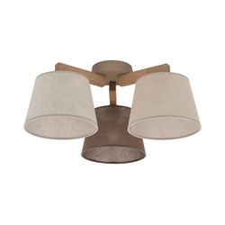 Brilagi - Plafonski luster LATTE SABIA 3xE27/15W/230V borovina/mix