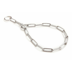 BAFPET ogrlica za stezanje, ovalni članci, lanac, 75 cm