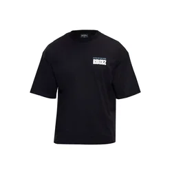 Dropsize Majica svetlo modra/črna/bela