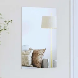 Zidno ogledalo Pravokutni 60 x 40 cm Staklo otporno na udarce