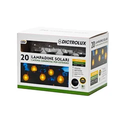Solarni lampioni za vrt – LED lanac s 20 solarnih žaruljica
