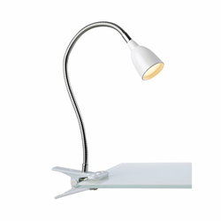Markslöjd 106091 - LED stona lampa sa stezaljkom TULIP LED/3W/230V bela