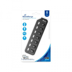 Mediarange germany usb hub 2.0 sa dodatnih 7 usb porta mrcs504 ( HUBMR504/Z )