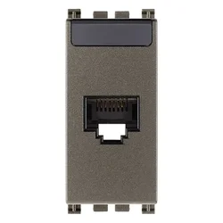VIMAR ARKÉ PRIKLJ. RJ45 CAT6A LAN (RJ45) METAL VI19339.15.M