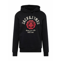 JACK & JONES Majica, črna
