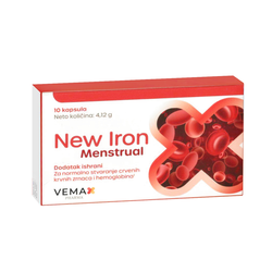 Vemax New Iron Menstrual, 10 kapsula