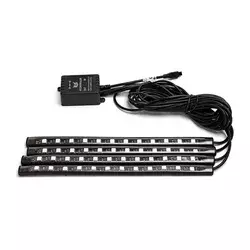 Aigostar - LED RGB prigušiva traka za auto LED/4,5W/5V + daljinski upravljač