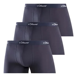 3PACK moške boksarice S.Oliver temno modre (JH-34B-31184142) XXL