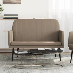 Klupa boja cappuccina 107x80x81 cm od umjetne kože