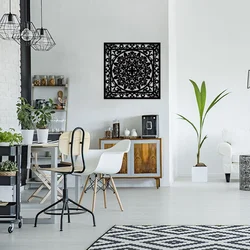 Wallity Zidna dekoracija Kilim, Crna