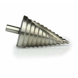 Stopničast sveder za kovino 6-60 mm spirala 14246