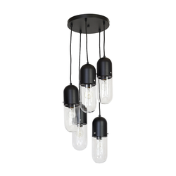 Luster na sajli PILL 5xE27/60W/230V