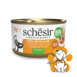 Schesir Cat Tuna With Aloe in Jelly 70g, Fileti Tune i Aloe u Želeu Za Mačke