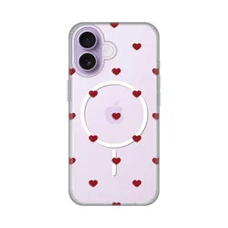 Maska za iPhone 17 6.3 Hearts Print Magsafe, Šarena