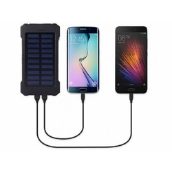 GEMBIRD HRD-T12 Power Bank, Solarni, 12000mAh, 2xUSB, LED, Crni