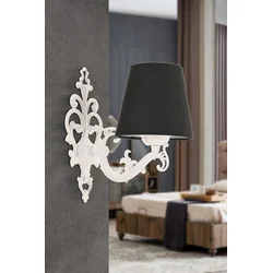 Opviq Zidna lampa Claire, 15x10x13cm, IP20, Crno-bela boje