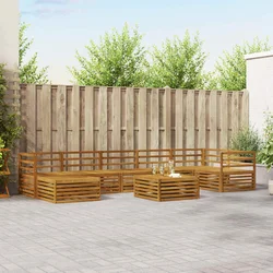 Set vanjskih sofa 8 pcs Prirodna