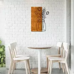 Wallity Zidna dekoracija Cicek2, 41x58 cm, Smeđe boje