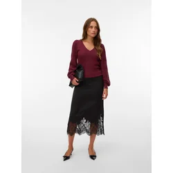VERO MODA Pulover VMNewlimone bordo