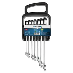 Hogert HT1R397 set ključeva viličasto-okastih sa račnom 10-19 mm
