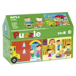 APLI Puzzle U Kućici 24 Kom - Škola 17352