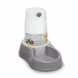 Posuda za vodu za kućne ljubimce Break 1.5l siva Stefanplast