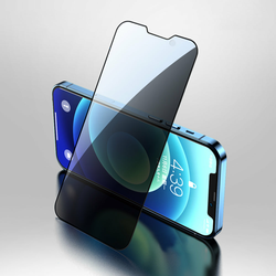 JOYROOM Knight Anti-Spy zaščitno steklo za iPhone 13/13 Pro | Full Glue, črn rob