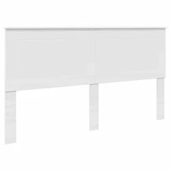 Vidaxl Vzglavje Bela 100 cm Konstruirano leseno