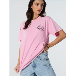 Sinsay - Široka majica SmileyWorld® - roze