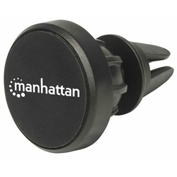 MANHATTAN Magnetni nosilec za mobitel MANHATTAN, na zračnik v avtu, nedrseča blazinica, črne barve 461504