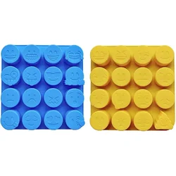 2X Silikonski kalup EMOTIONS SMILE FACES za sladoled XXL