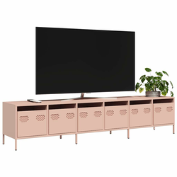 TV ormarić ružičasti 202x39x43,5 cm hladno valjani čelik