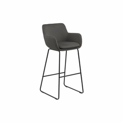 BARSKA STOLICA tamnosiva metal, tekstil