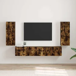 TV zidni ormar Zidne 2 pcs Dimljeni hrast 30 x 31 x 80 cm