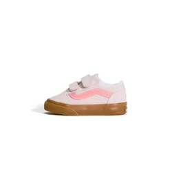 VANS Nizke superge Old Skool Hook and Loop rjava / roza / bela