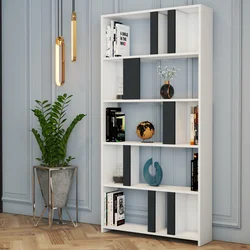 Hanah Home Polica 90x180x20cm Belo-Antracit